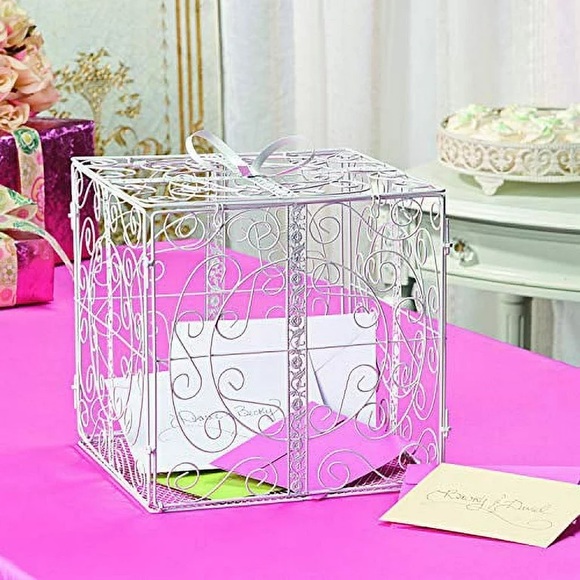 Metal Gift Box Cardholder - Picture 4 of 4